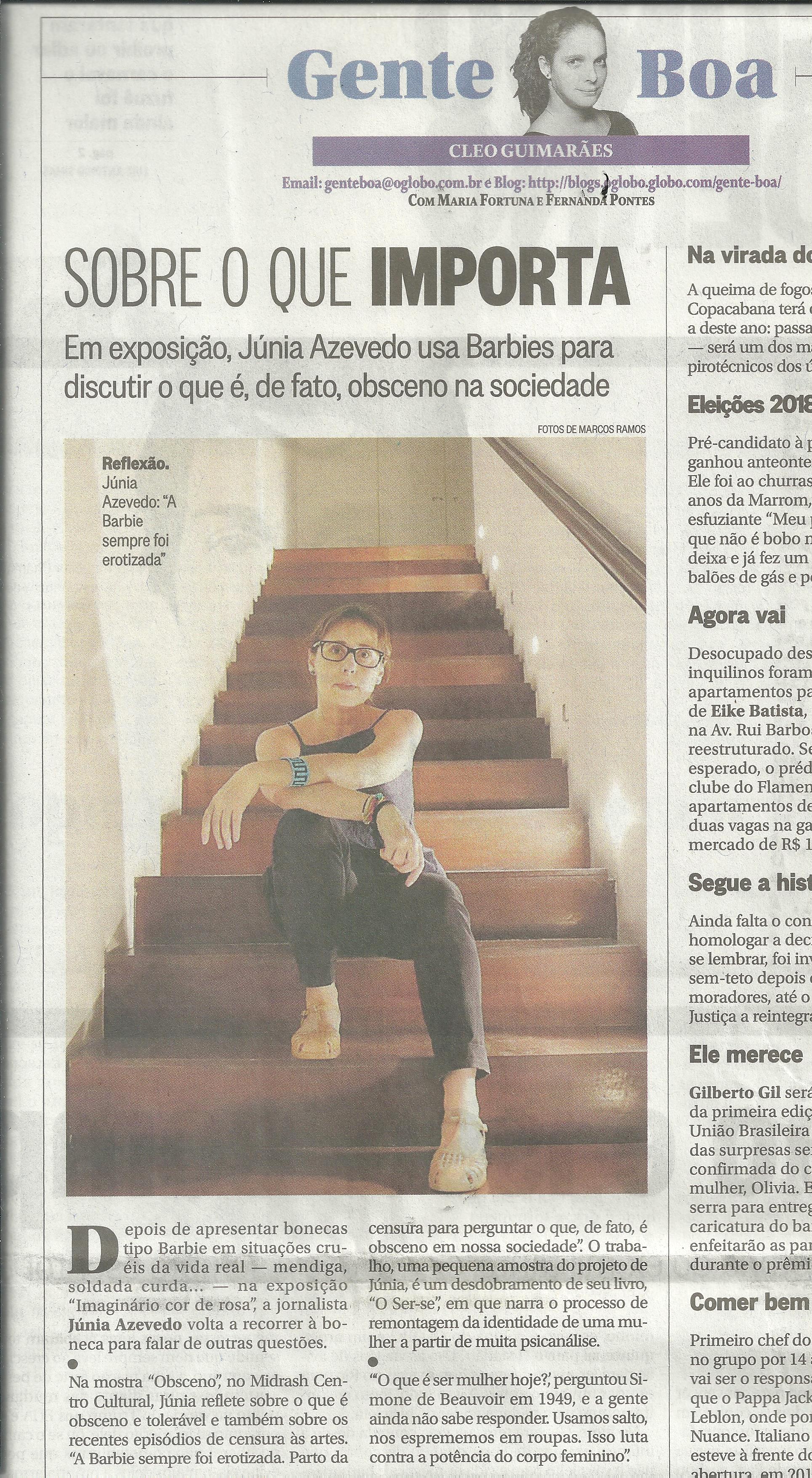 Exposição de Júnia Azevedo, no Midrash Centro Cultural, 2017.